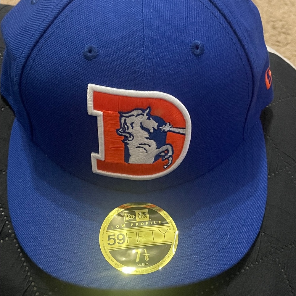 New Era Royal Blue Cap with Denver Broncos logo.